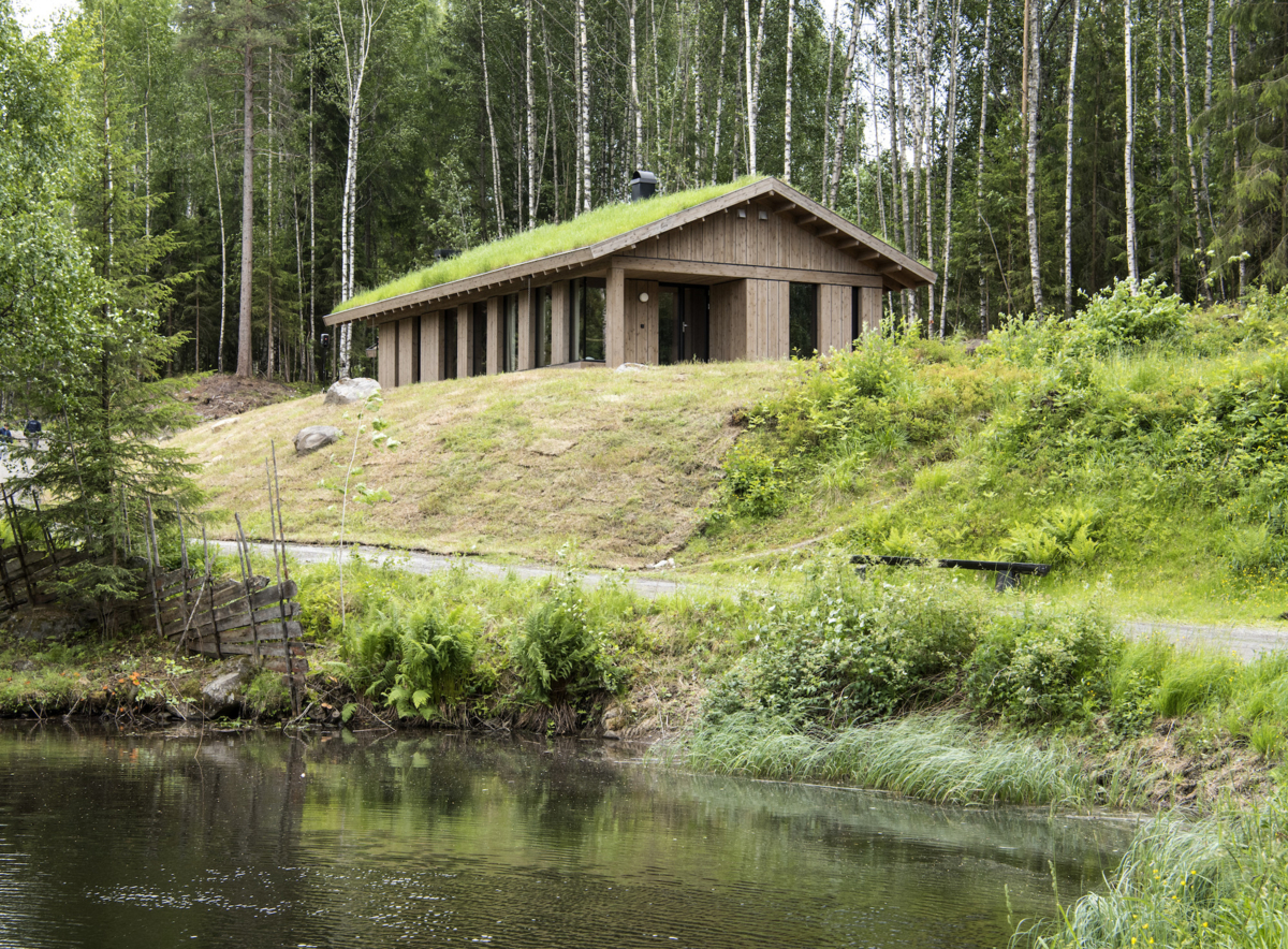 The cabin&nbsp; "VY"&nbsp; from&nbsp;Leve Hytter. Photo: Camilla Damg&aring;rd/Maihaugen

