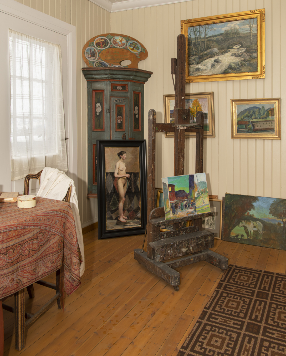 Alf Lundeby's studio in the 1915 house. Photo: Tone Iren Eggen T&oslash;mte/Maihaugen

