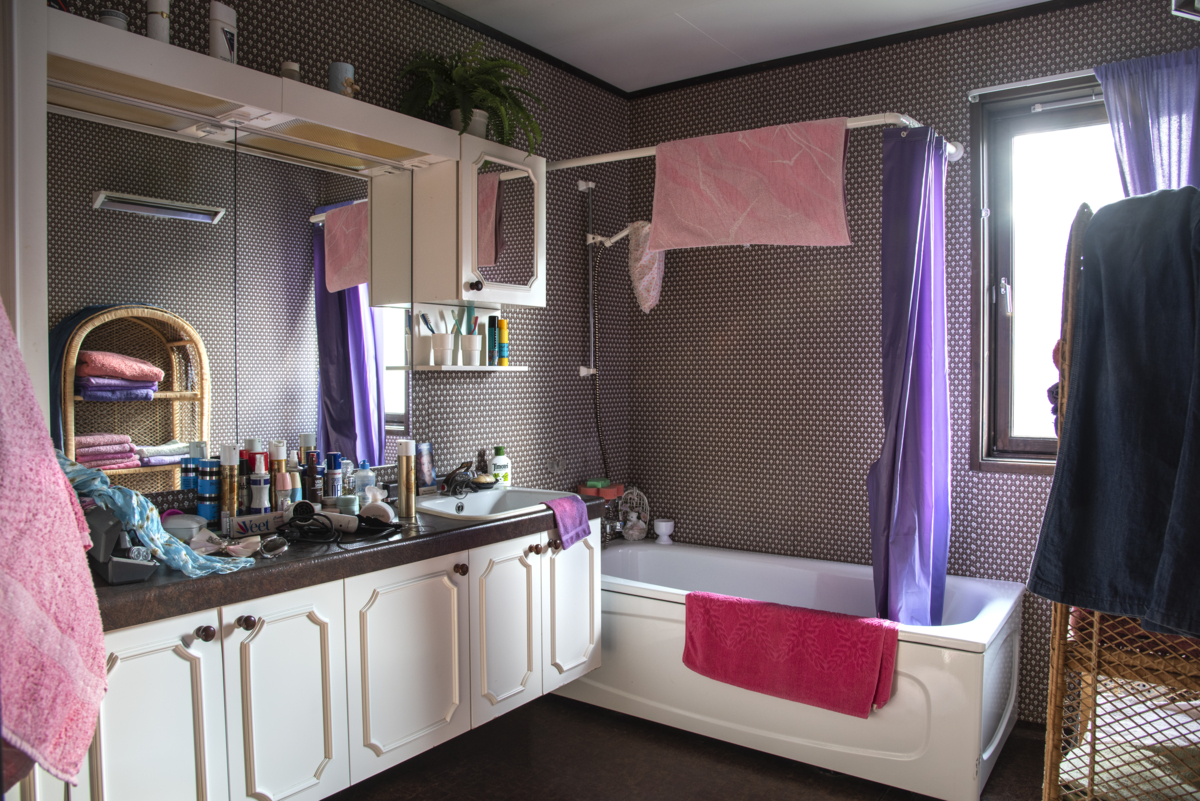 The bathroom. Photo: Camilla Damg&aring;rd/Maihaugen

