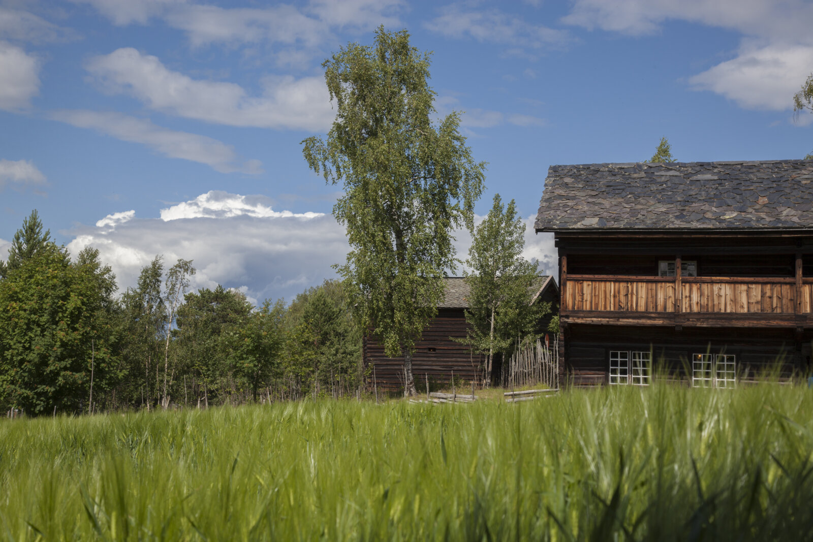 Åker på Maihaugen på Lillehammer