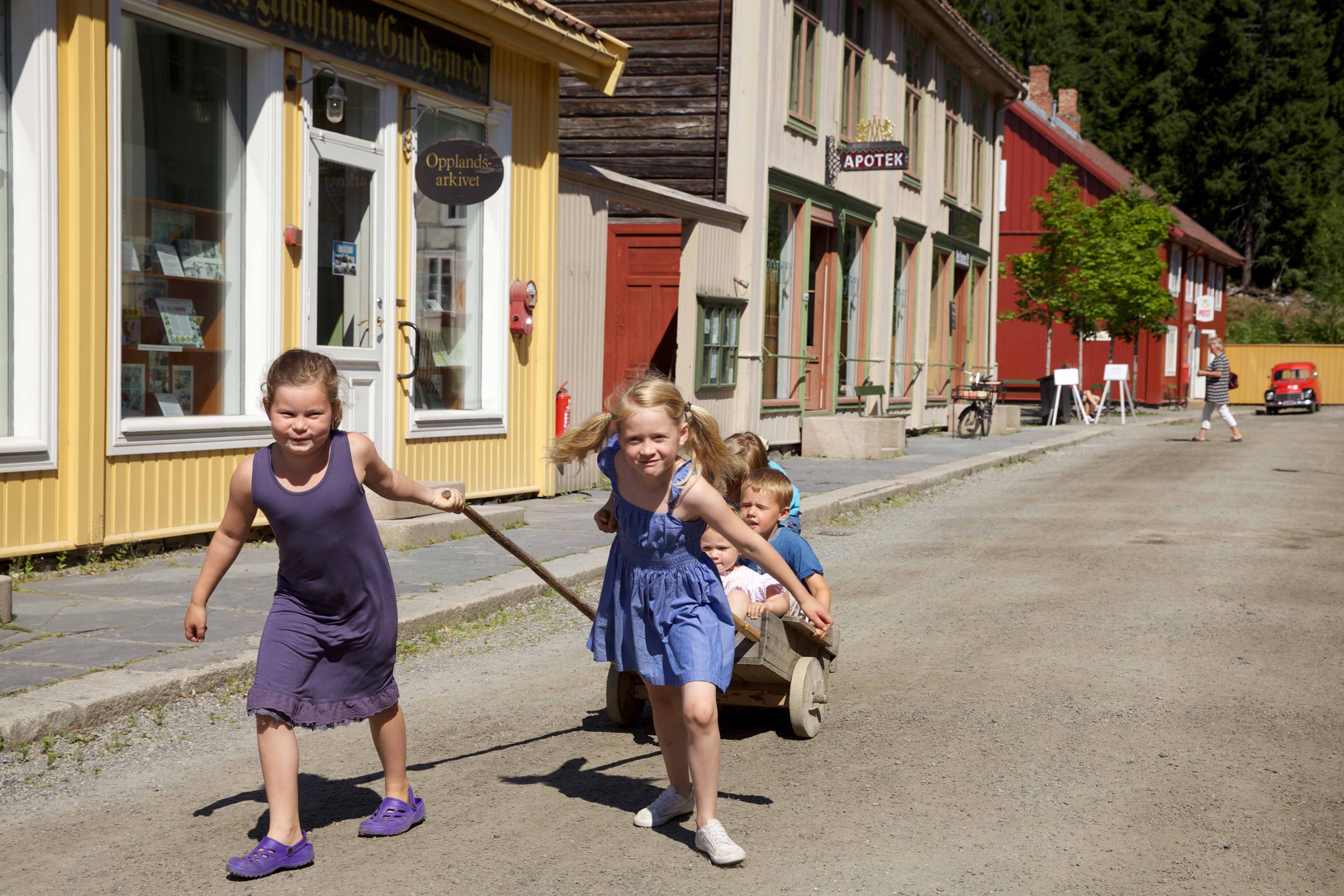 Children in the Town at Maihaugen, Lillehammer